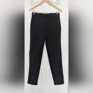 Haggar Men's (Size Small) Active Flex Waist Charcoal Grey/Gray Tech Pants